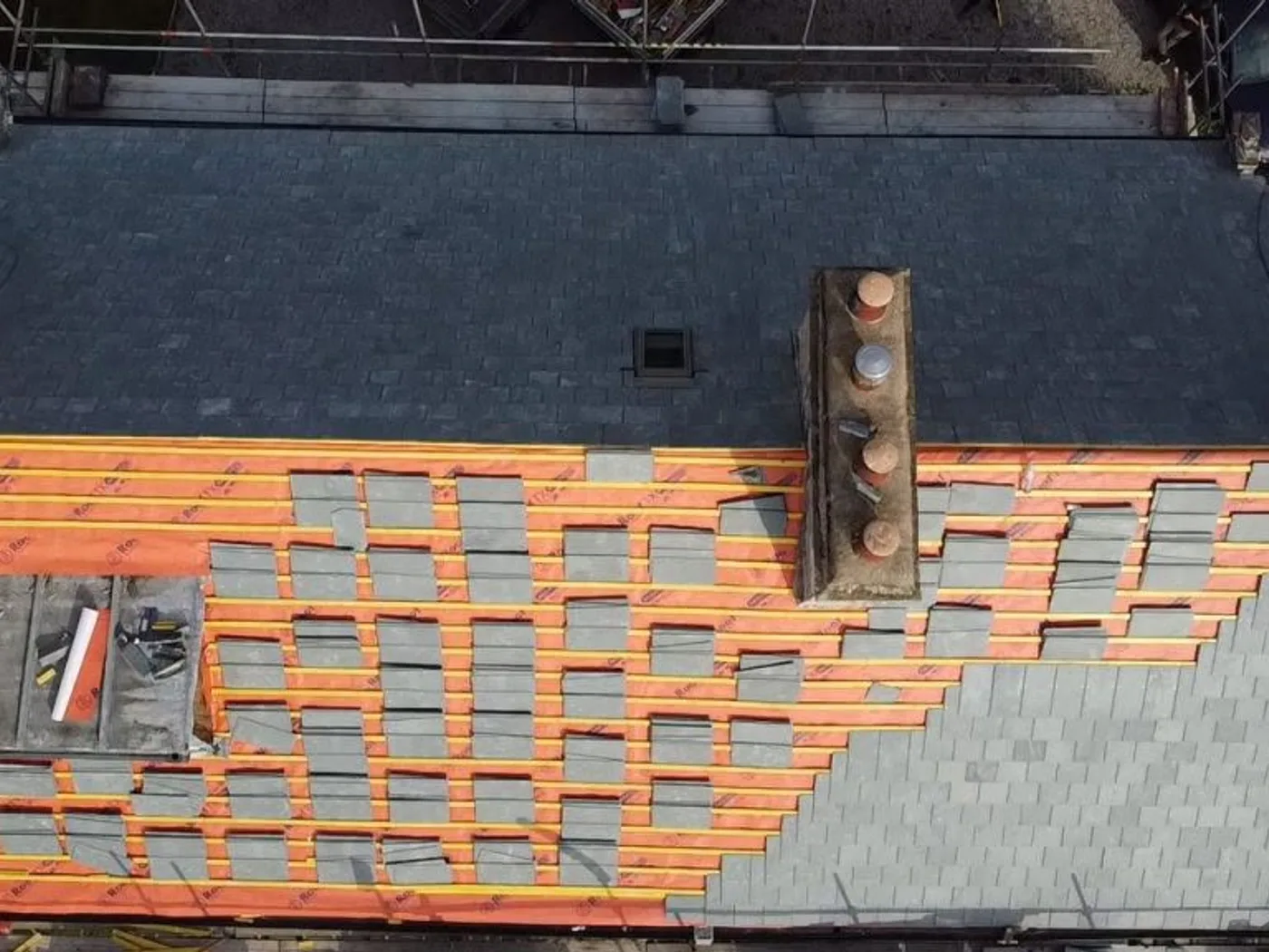 Abutment repair battens and felt