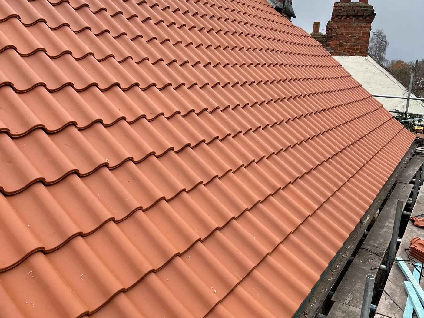 Finished pantile roof